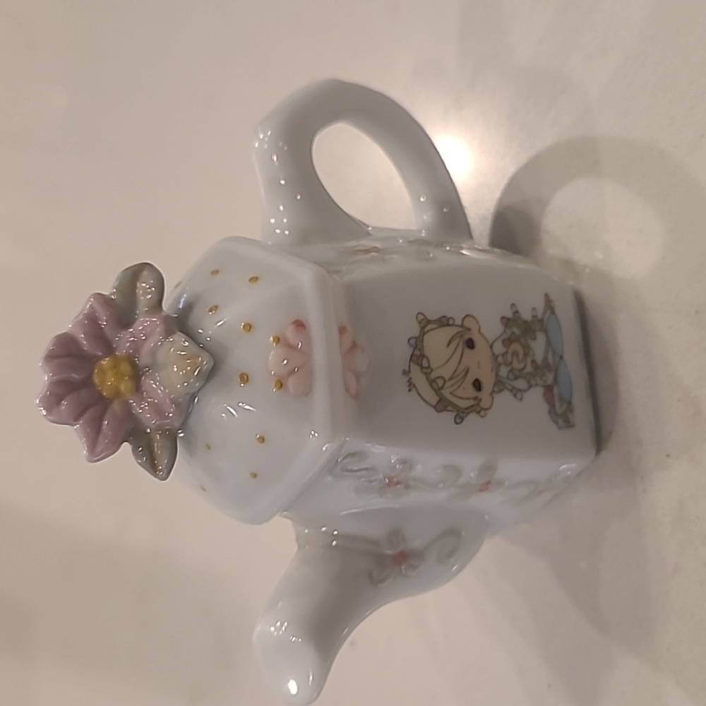 Vintage Precious Moments Teapot Ornament